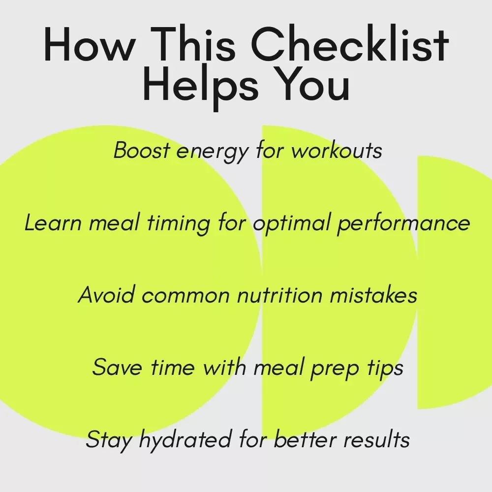 Your Healthy Eating and Workout Fuel Checklist – Perfect Nutrition Guide for Active Lifestyles