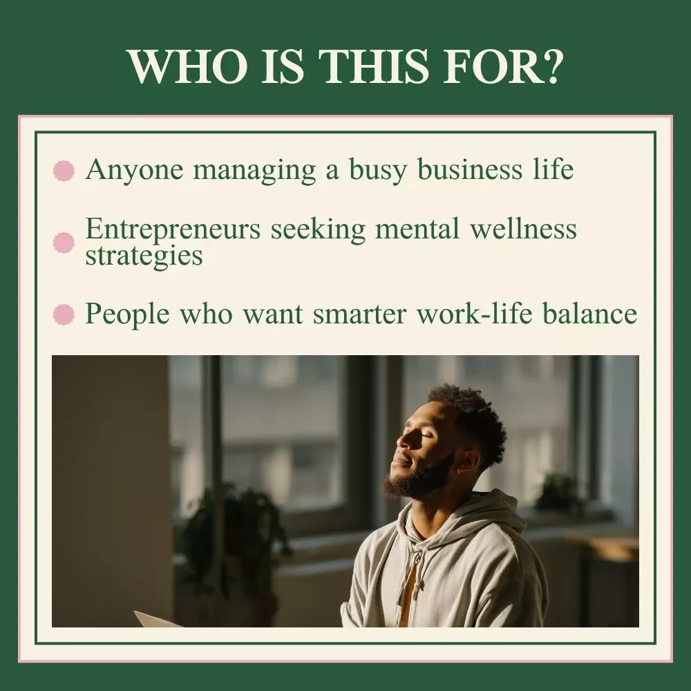 Mental Health Mastery Checklist for Entrepreneurs Who Hustle Smart – Digital Download