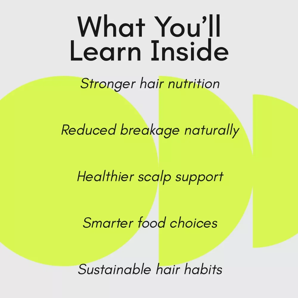The Guide to Foods for Healthy, Radiant Hair – Nutrition-Based eBook for Stronger, Shinier Hair Growth