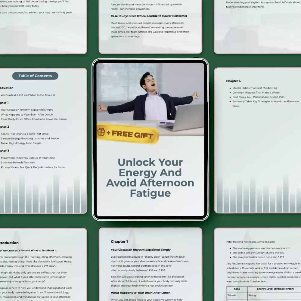 Unlock Your Energy and Avoid Afternoon Fatigue: Your Essential Guide to Beating the 2 PM Slump