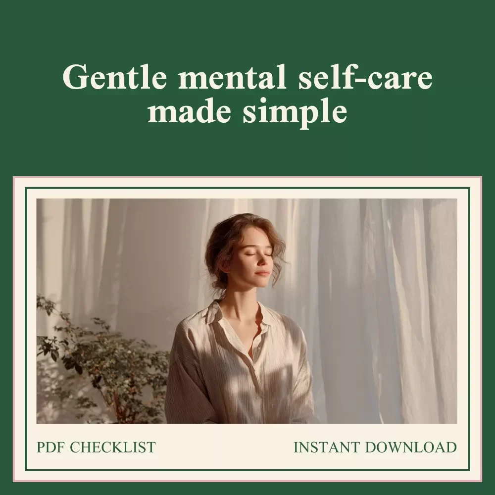The Feel-Better Checklist for Your Mind | Mental Health Self Care Activities | Gentle Daily Wellness Reset Printable