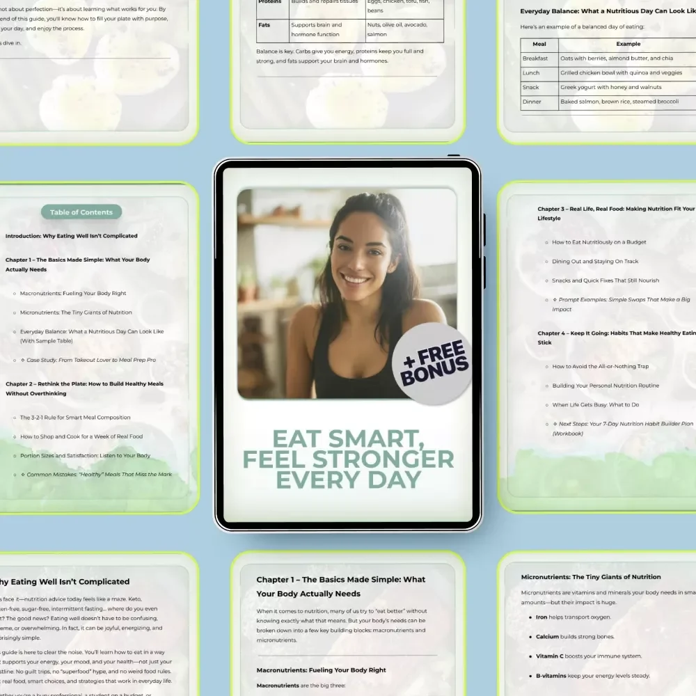 Eat Smart, Feel Stronger Every Day – The Ultimate Guide on How to Eat Nutritiously for Energy, Balance, and Healthy Habits