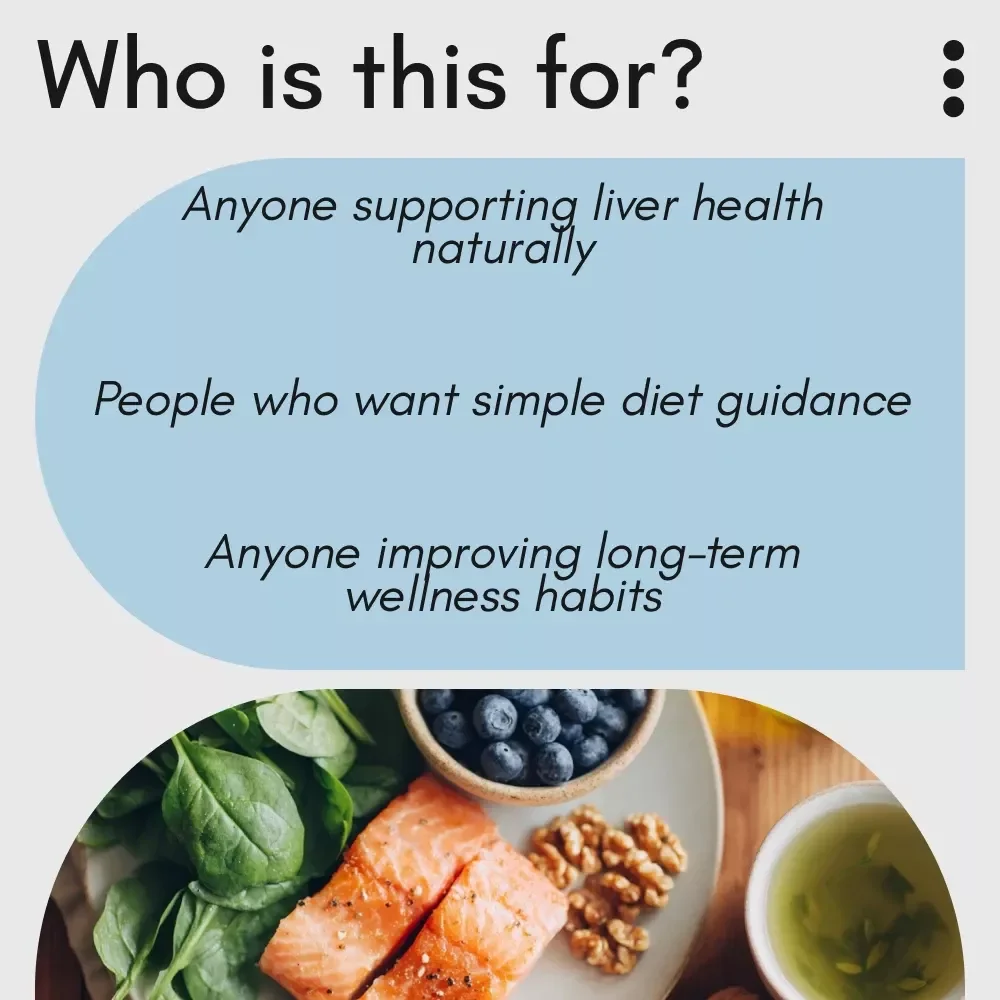 The Essential Guide to a Healthy Liver Diet | Digital Ebook for Liver Support, Detox Nutrition & Long-Term Wellness