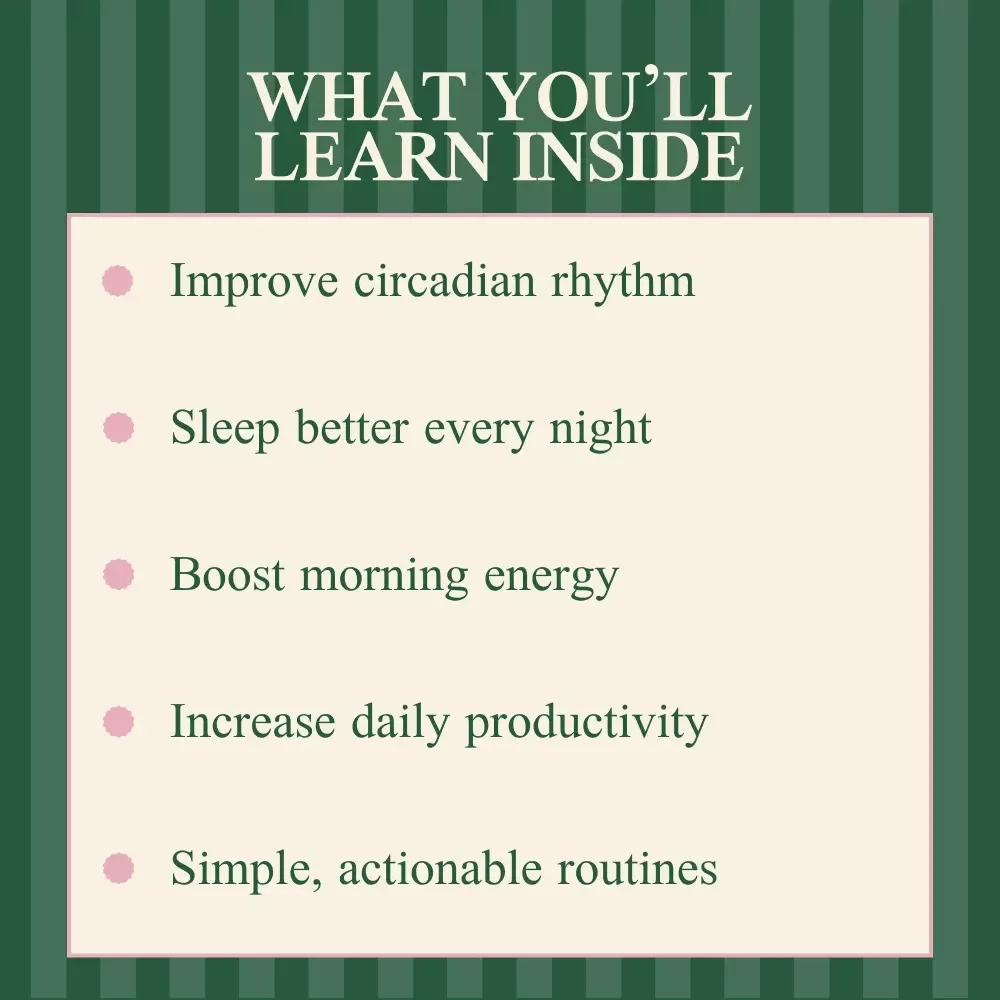 Wake Up Better Every Day and Reset Your Body Clock Naturally – eBook Guide to Improving Circadian Rhythm