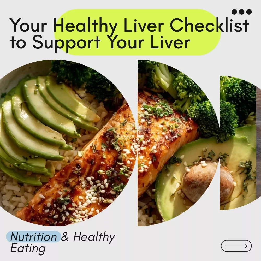 Your Healthy Liver Checklist to Support Your Liver | Healthy Liver Diet Digital Checklist for Daily Detox, Wellness & Smart Eating