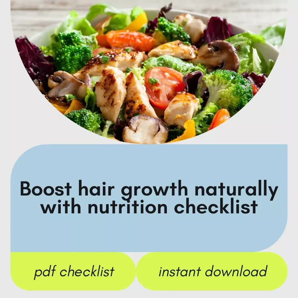 Glow from Root to Tip Checklist: Your Hair Growth Game Plan – Foods Good for Hair Growth, Hair-Healthy Meal Planner, Vitamins, Protein, and Superfoods Guide