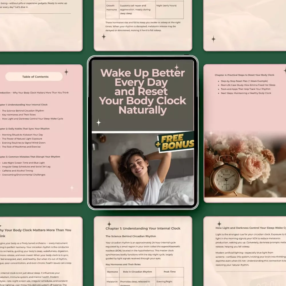 Wake Up Better Every Day and Reset Your Body Clock Naturally – eBook Guide to Improving Circadian Rhythm