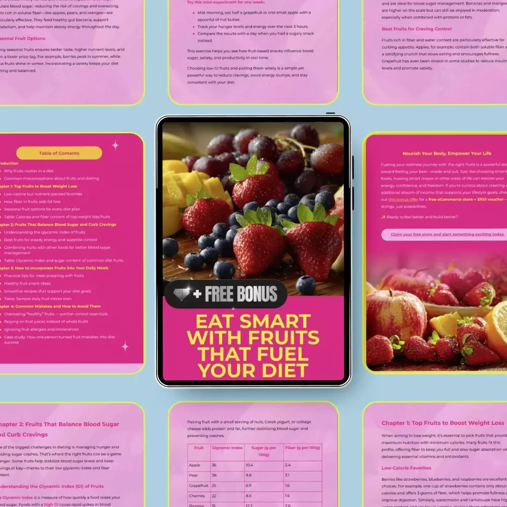 Eat Smart with Fruits That Fuel Your Diet - The Ultimate Guide to Best Diet Fruits for Weight Loss & Blood Sugar Balance