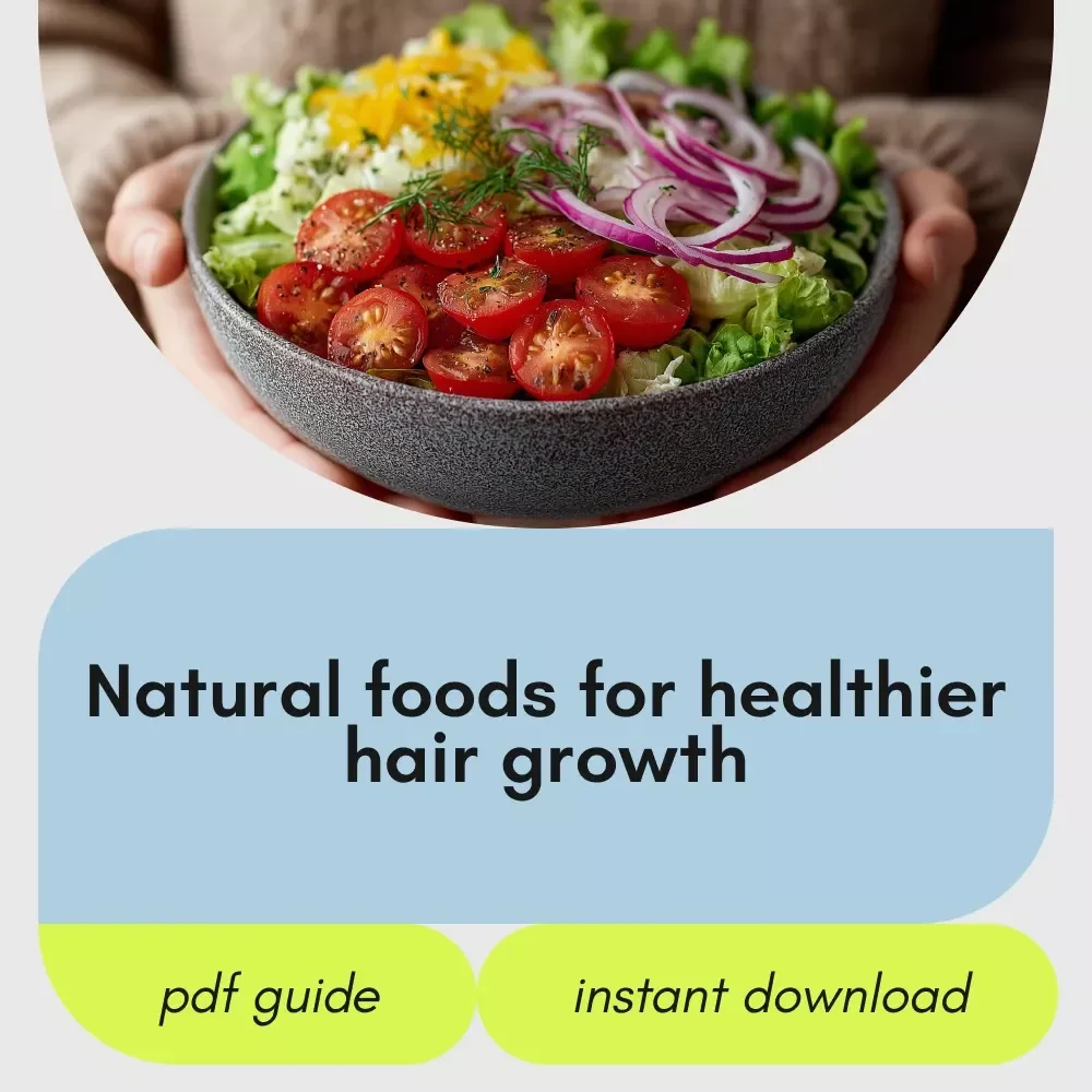 The Ultimate Guide to Foods That Boost Hair Growth Naturally | Ebook on foods that help with hair growth, Nutrition-Based Hair Care, Healthy Hair Diet Guide