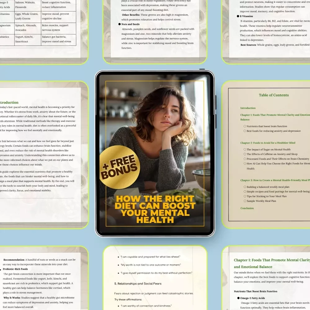 How the Right Diet Can Boost Your Mental Health: A Complete Guide to Diet for Mental Clarity and Emotional Balance