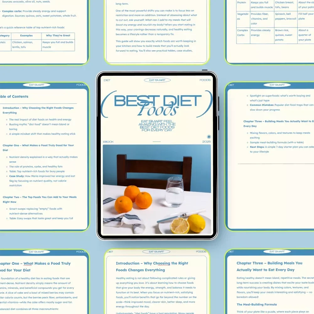 Eat Smart Feel Amazing with the Best Diet Foods for Every Day – Ultimate Guide to Good Diet Foods for Health, Energy, and Simple Meal Planning