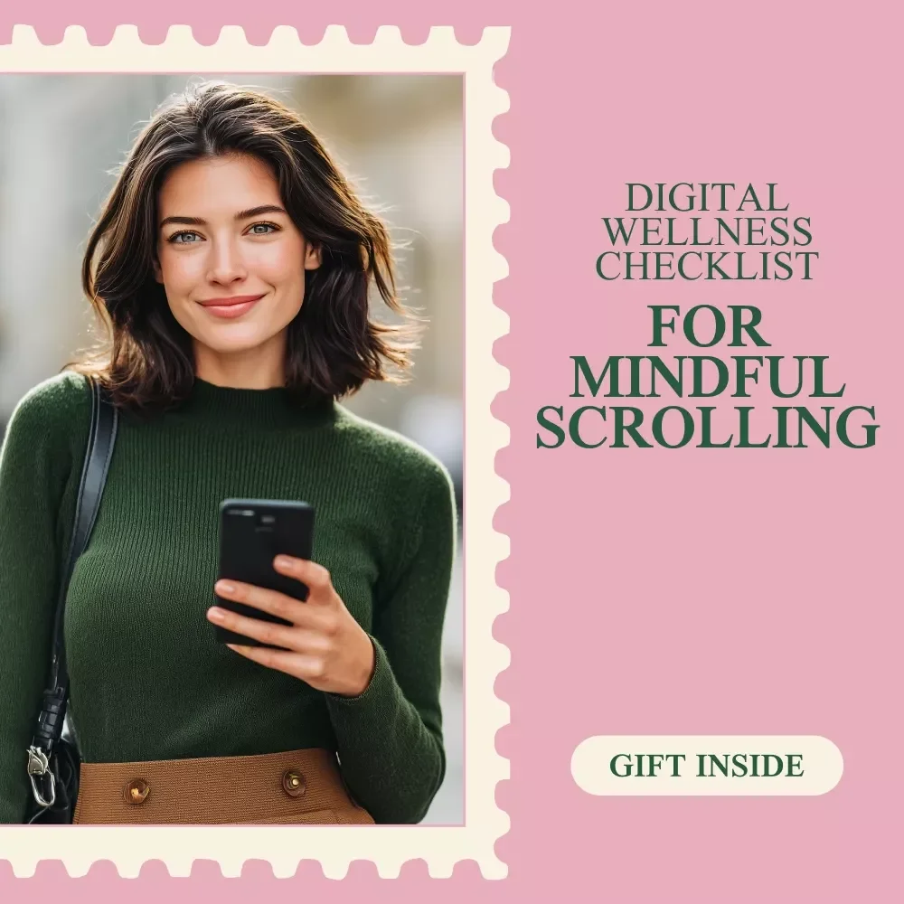 The Feel Good Social Media Checklist – Digital Wellness Checklist for Mindful Scrolling, Mental Health & Balanced Online Habits | Instant Download
