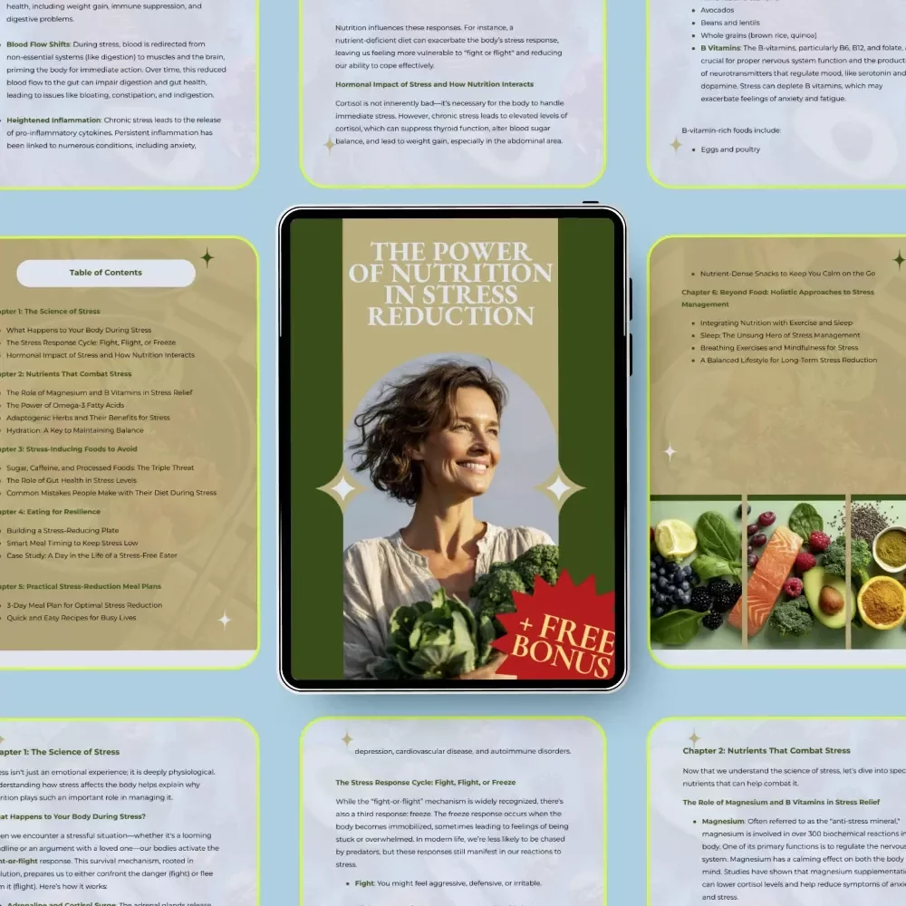The Power of Nutrition in Stress Reduction | Nutrition and Stress Reduction eBook for Calm, Balance & Resilience