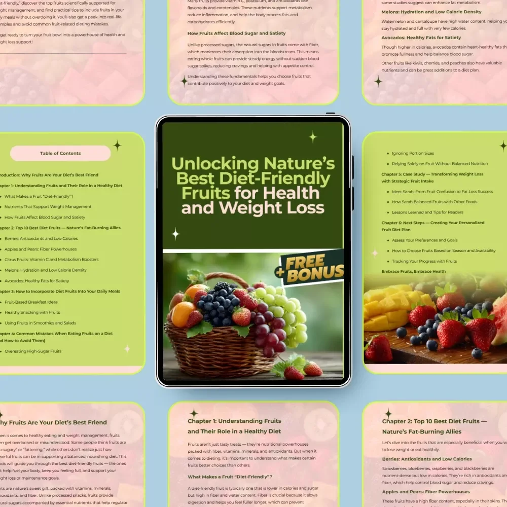 Unlocking Nature’s Best Diet-Friendly Fruits for Health and Weight Loss - eBook Download
