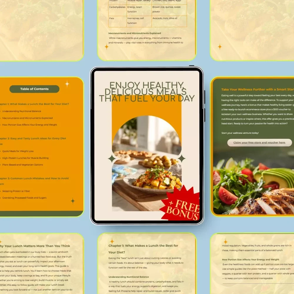 Enjoy Healthy, Delicious Meals That Fuel Your Day: The Best Diet Lunch Guide for Weight Loss, Muscle Building & Plant-Based Options
