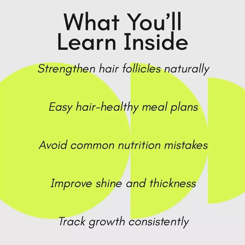 Nourish Your Roots and Shine with Confidence – The Food Guide for Healthy Hair Growth | Foods Good for Hair Growth Digital Guide