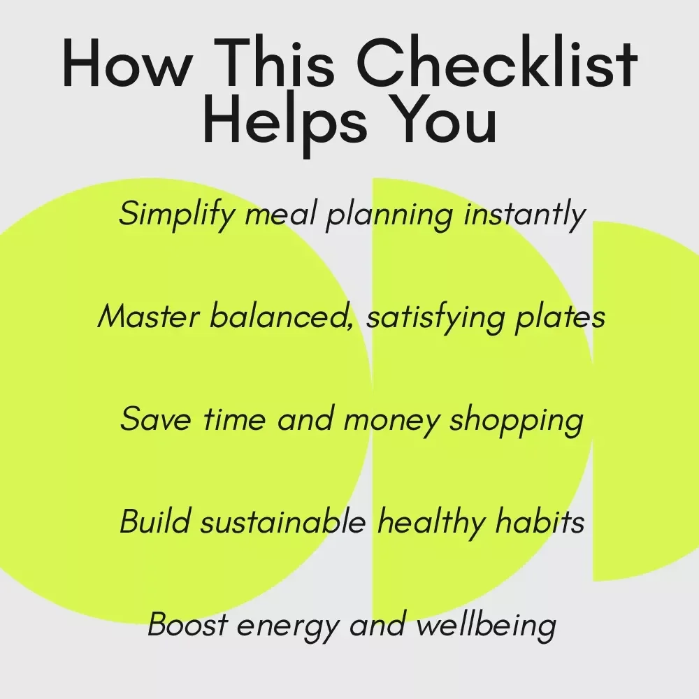 The Ultimate Healthy Habits Checklist: Easy Guide for How Do I Eat Healthy Without Stress, Meal Prep Tips, and Balanced Eating