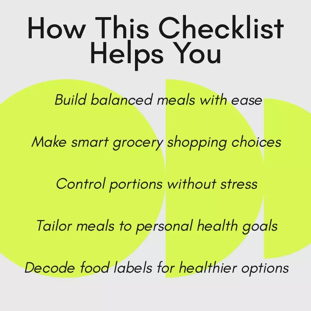 A Fun and Easy Checklist for Eating Smart and Feeling Great – Simple, Practical Guide to a Healthy Diet