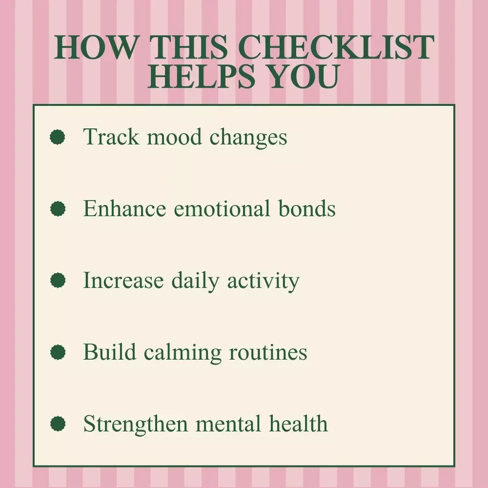 The Ultimate Checklist to Boost Your Mood with Pets | Scientific Proof That Pets Improve Your Mental Health Digital Download, eBook, and Wellness Guide