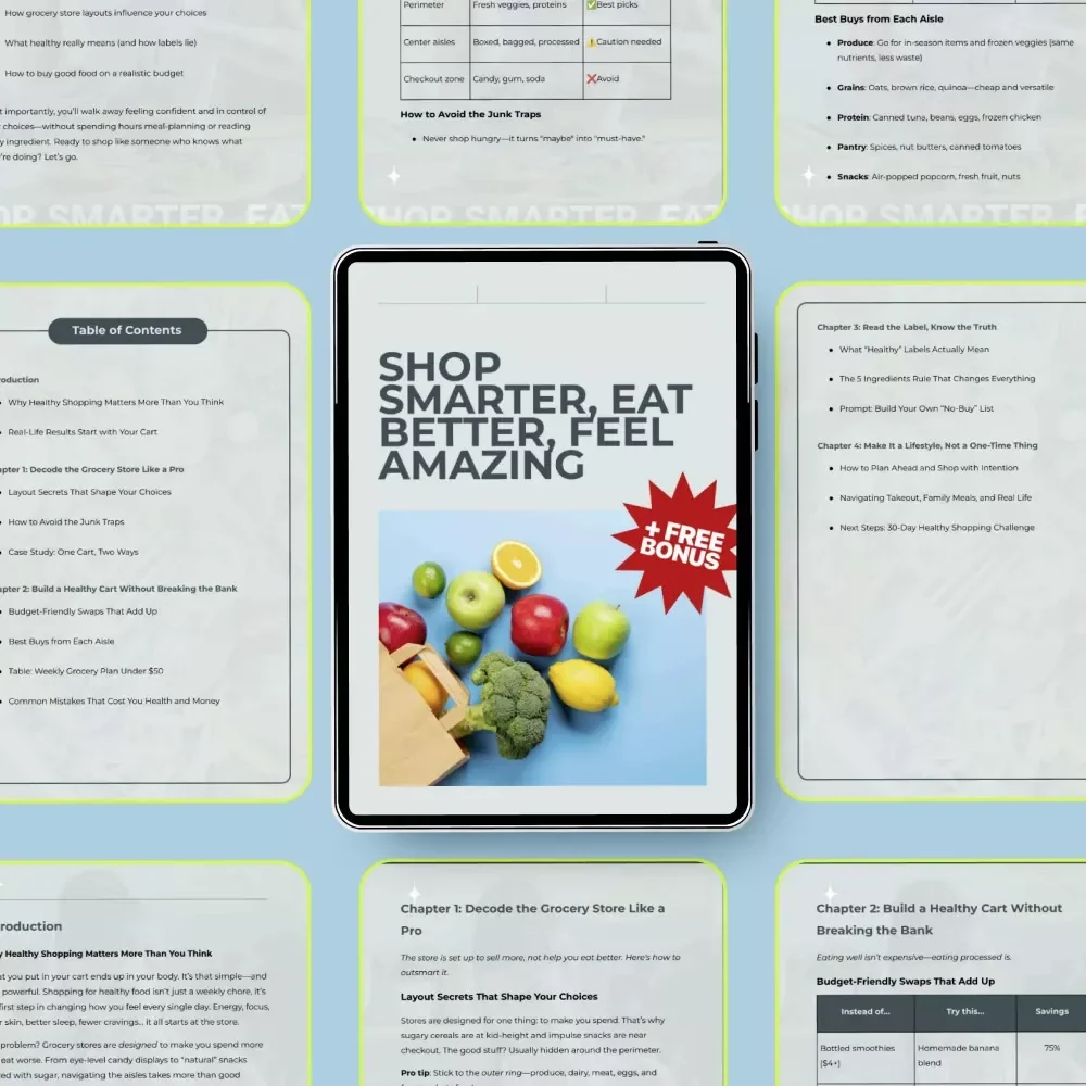 Shop Smarter, Eat Better, Feel Amazing: A Practical Guide to Shopping for Healthy Food