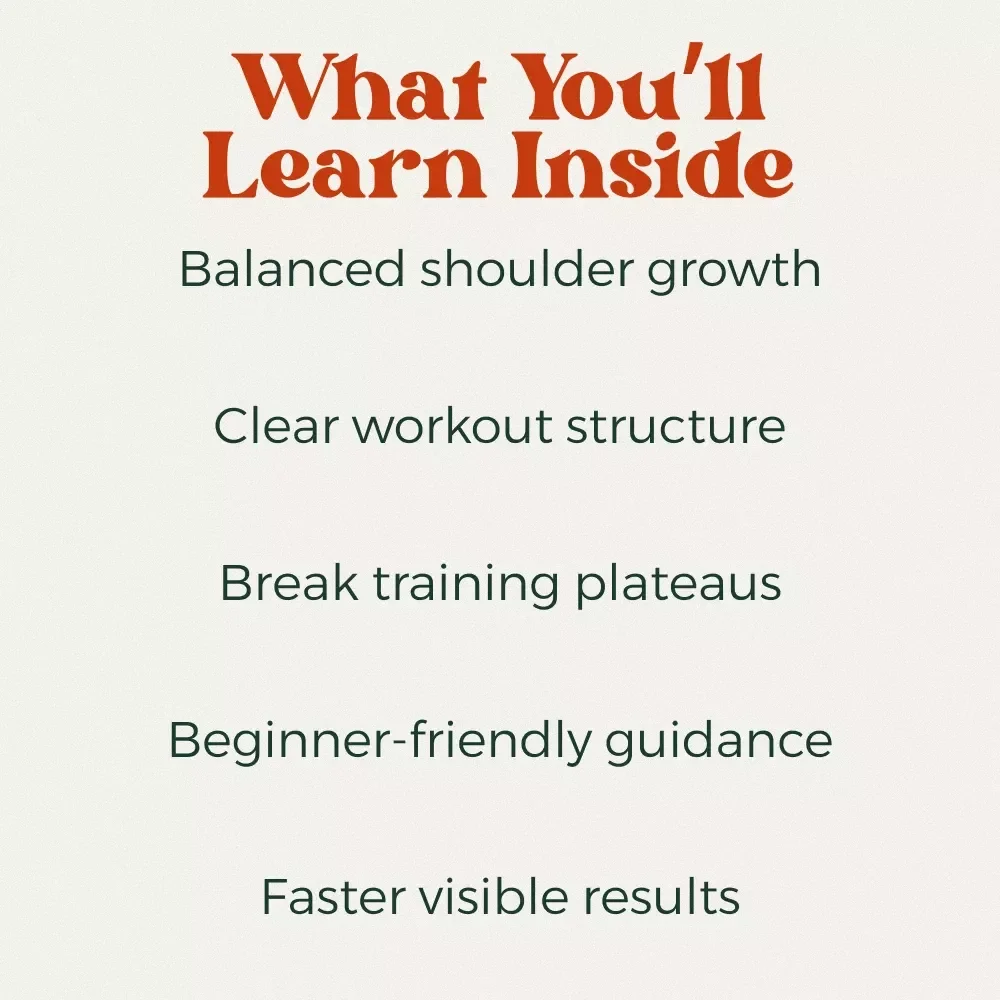 Build Strong Shoulders That Turn Heads | Digital Shoulder Training Guide | Best Shoulder Workout Routine Blueprint