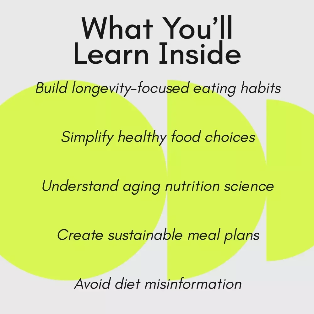 The Ultimate Guide to Eating for Longevity | Best Diet for Longevity eBook | Science-Backed Nutrition for a Longer, Healthier Life