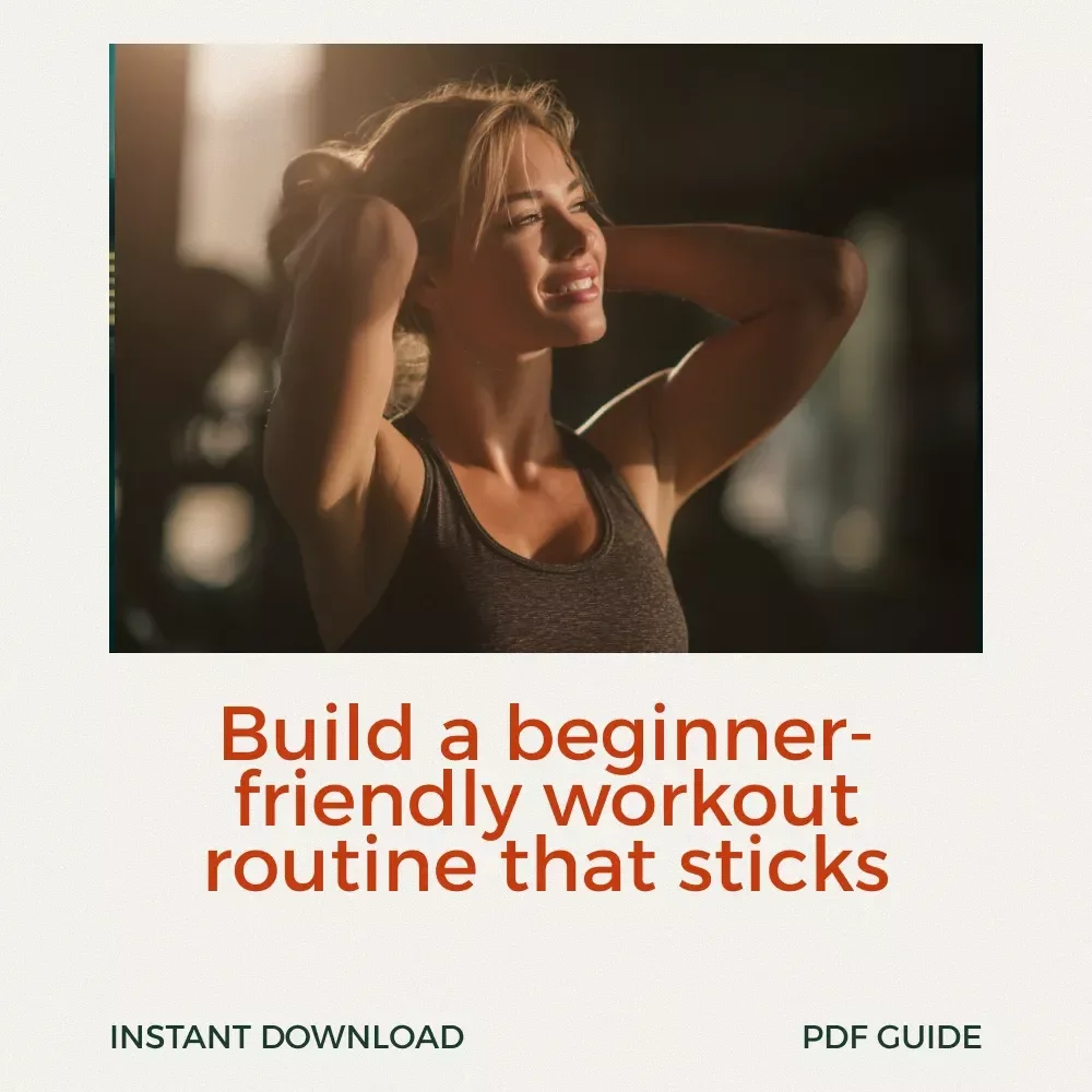 Start Strong and Stay Consistent – Your Complete Beginner Workout Guide | Workout Routine for Beginners Digital Download