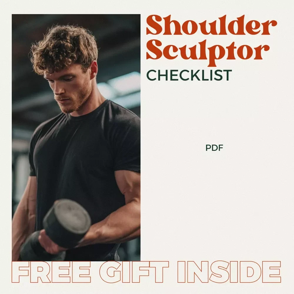 The Shoulder Sculptor Checklist – Best Shoulder Workout Routine Planner, Actionable Shoulder Training Checklist, Digital Fitness Download