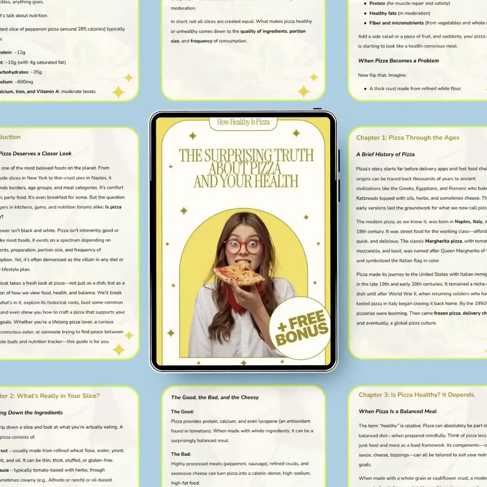 The Surprising Truth About Pizza and Your Health | Science-Backed eBook Answering How Healthy Is Pizza | Nutrition Guide for Smarter Eating