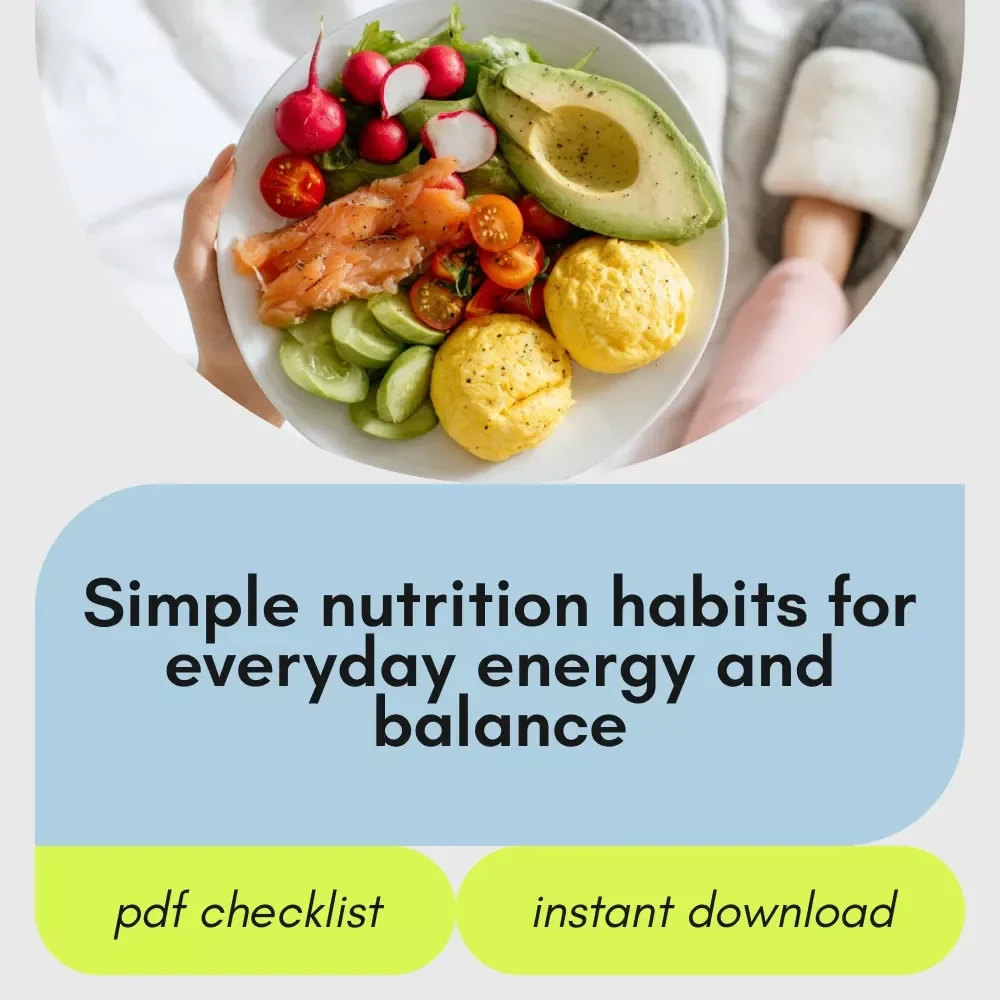 Your Everyday Nutrition Game Plan – Simple Healthy Eating Checklist, Daily Nutrition Planner, Wellness Habits Digital Download