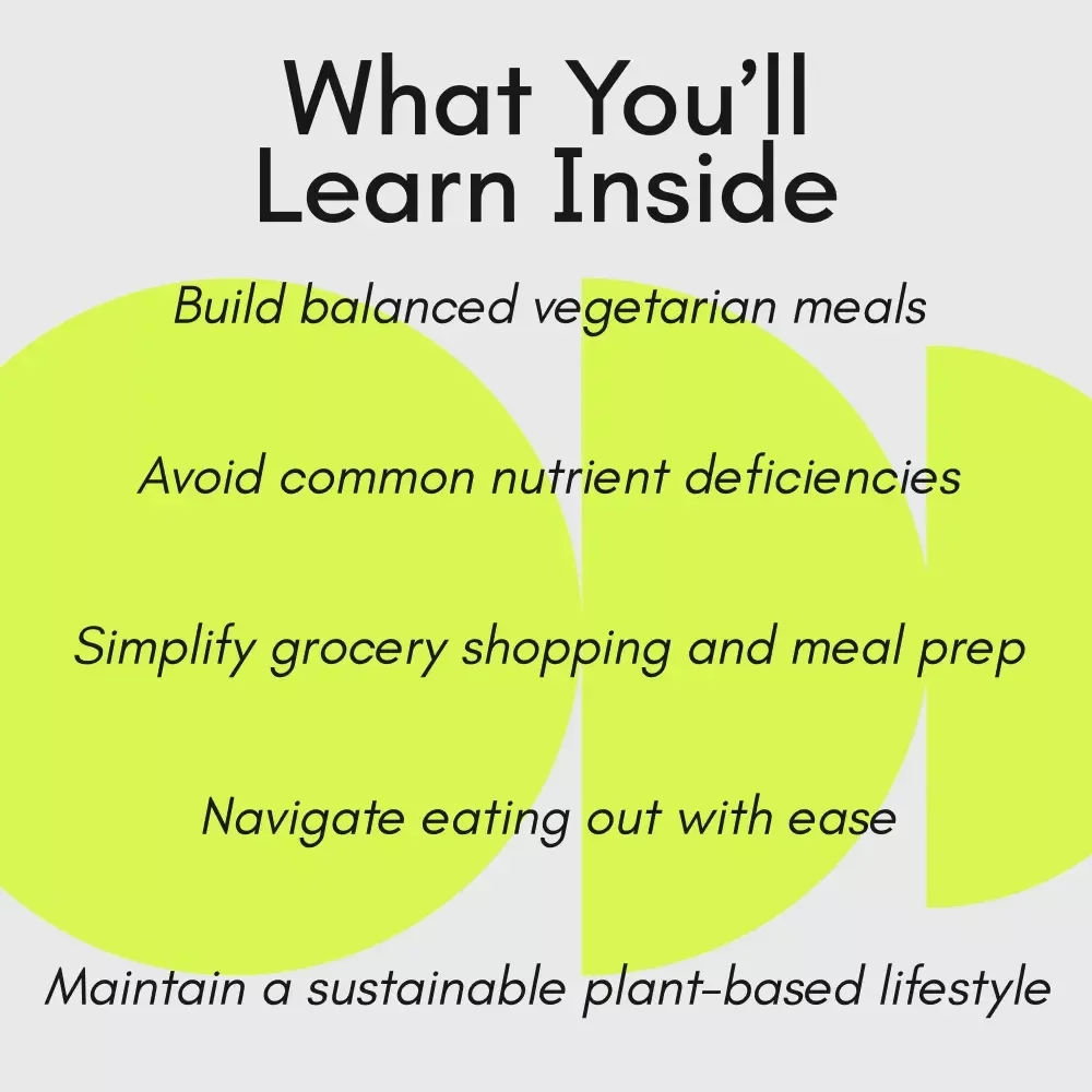 Your Simple Guide: How to Eat Healthy as a Vegetarian – Easy Digital Guide for Balanced Plant-Based Meals