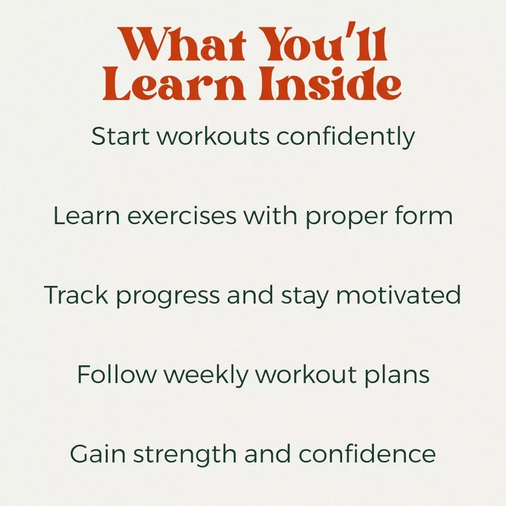 Start Strong and Stay Consistent – Your Complete Beginner Workout Guide | Workout Routine for Beginners Digital Download