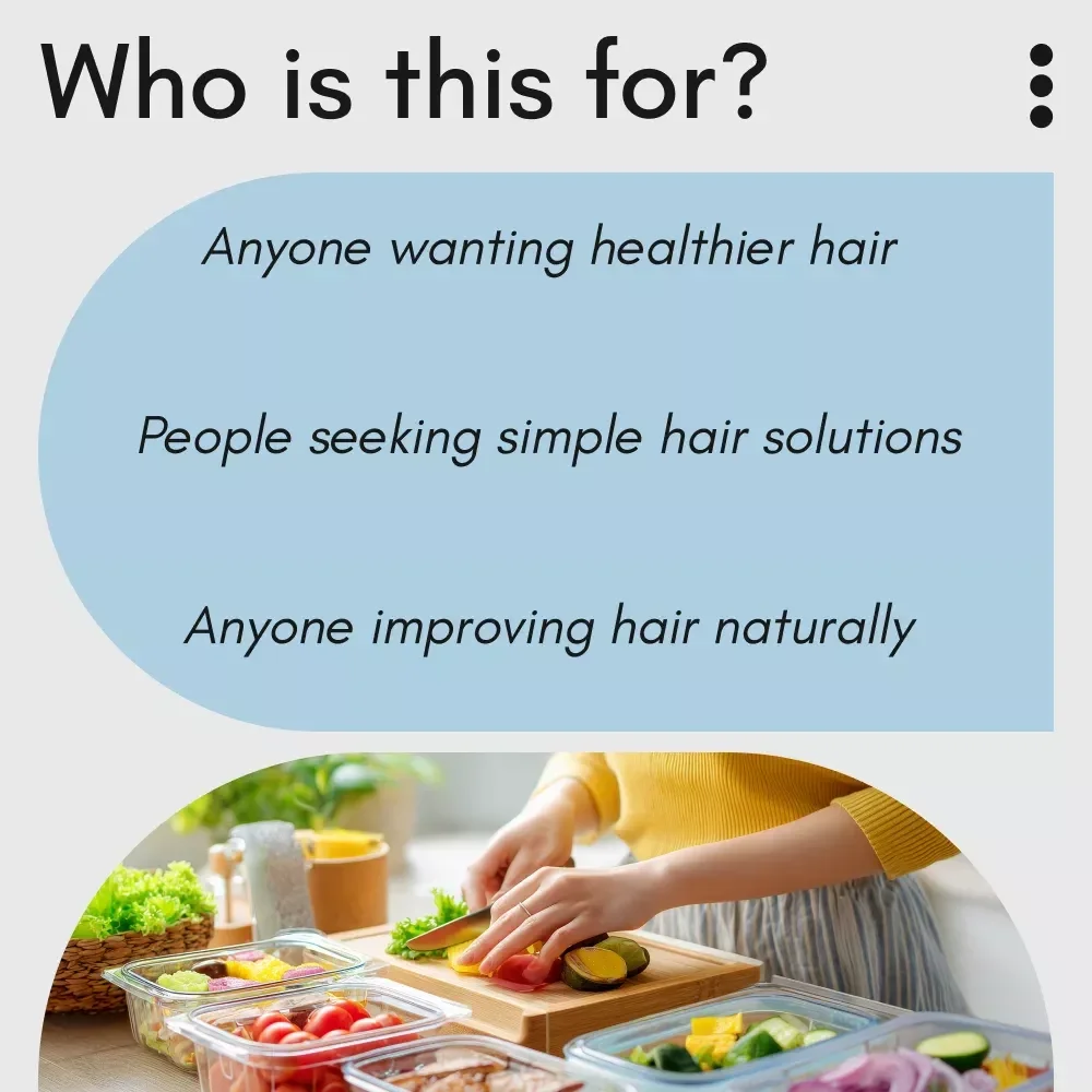 Glow From the Roots Up — The Ultimate Food Guide for Strong, Shiny Hair | Foods to Eat for Healthy Hair eBook