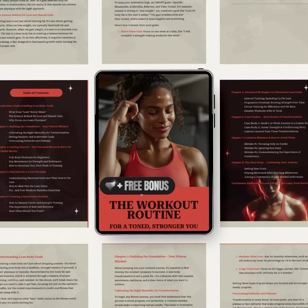 The Workout Routine for a Toned, Stronger You | Complete Fitness & Nutrition Ebook | Workout Routine to Get Lean Guide