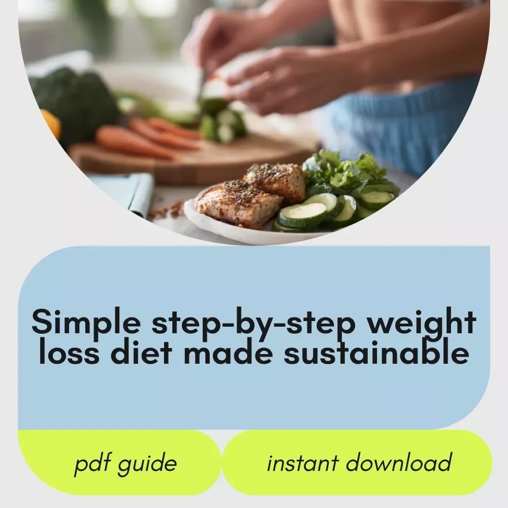 Step By Step Guide To A Simple Weight Loss Diet | Easy How To Lose Weight Diet Plan for Beginners, Sustainable Nutrition Guide