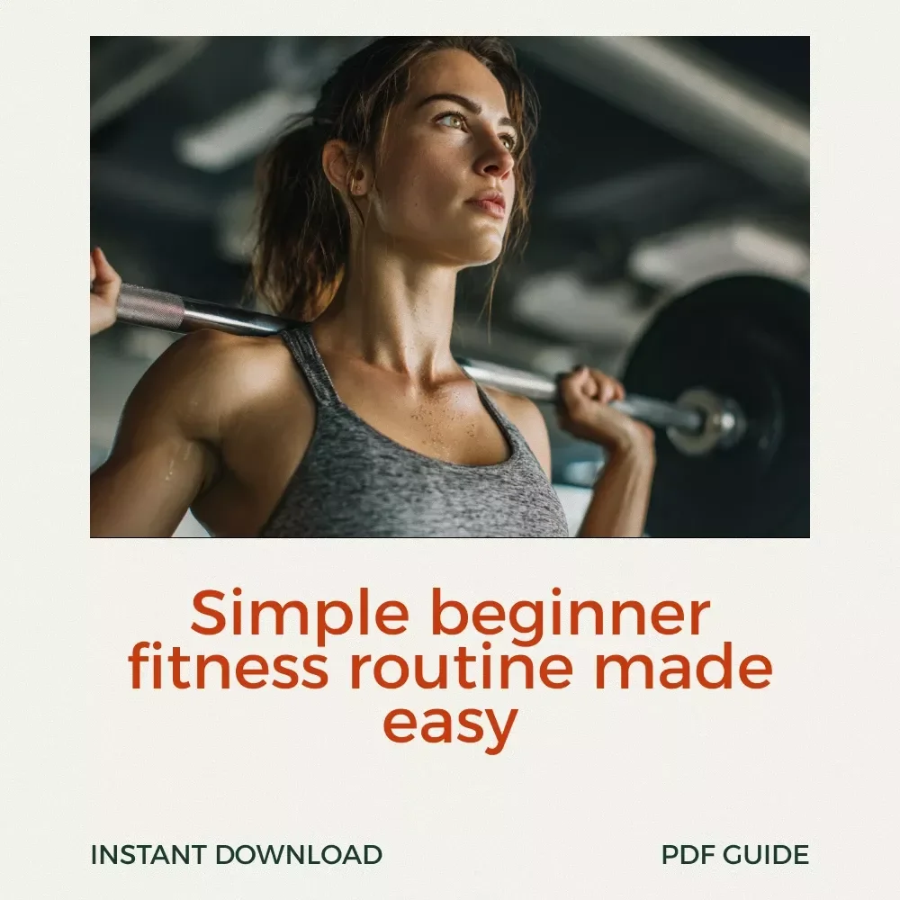 Get Moving and Feel Great: Your Simple Start to Fitness | Beginner-Friendly Fitness Routine for Beginners Digital Guide
