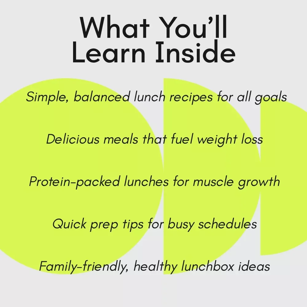 The Guide to Nutritious, Delicious Diet Lunches That Work: Weight Loss, Muscle Gain & Family-Friendly Meals eBook