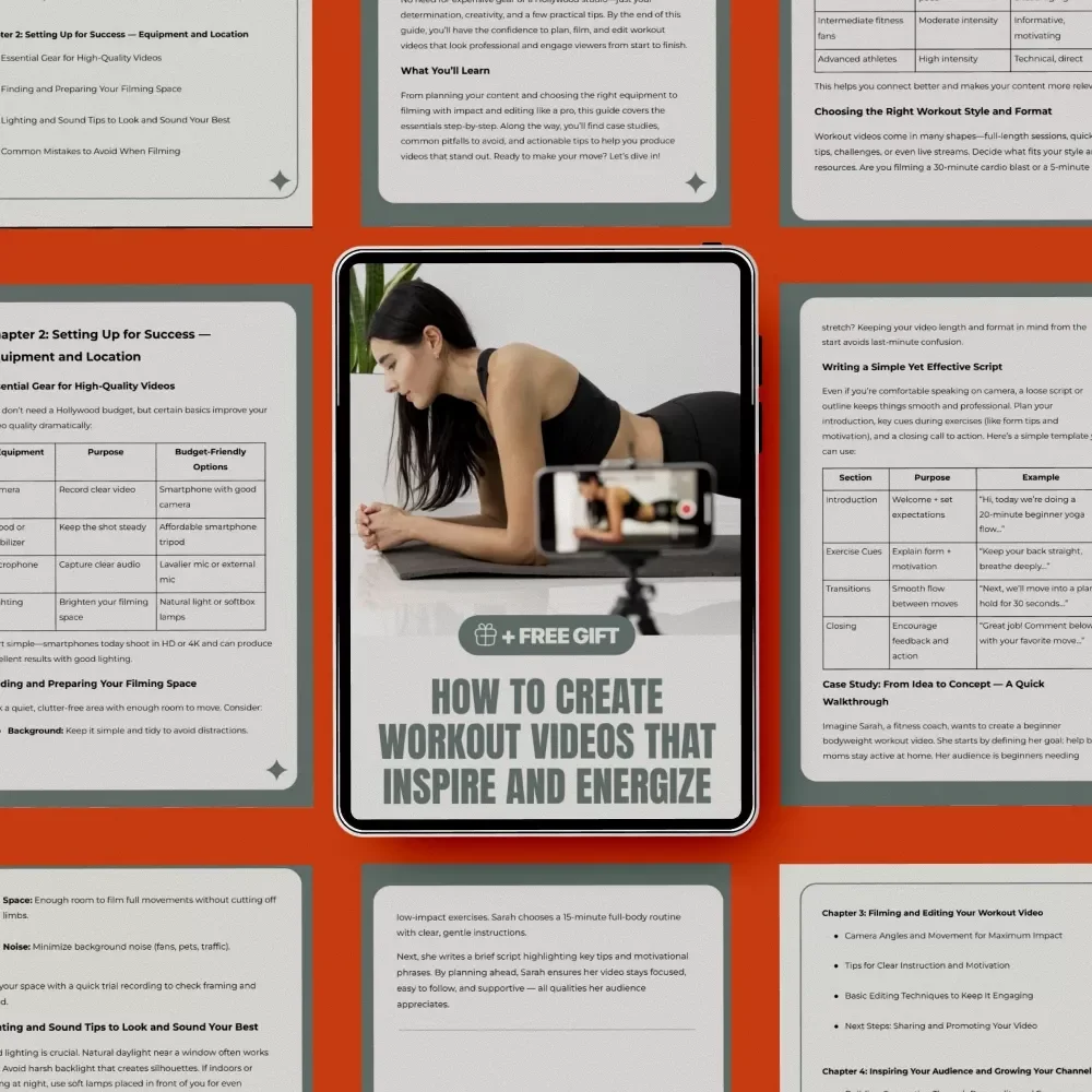 How to Create Workout Videos That Inspire and Energize – Step-by-Step Guide on how to create a workout video for Fitness Creators, Trainers & Coaches