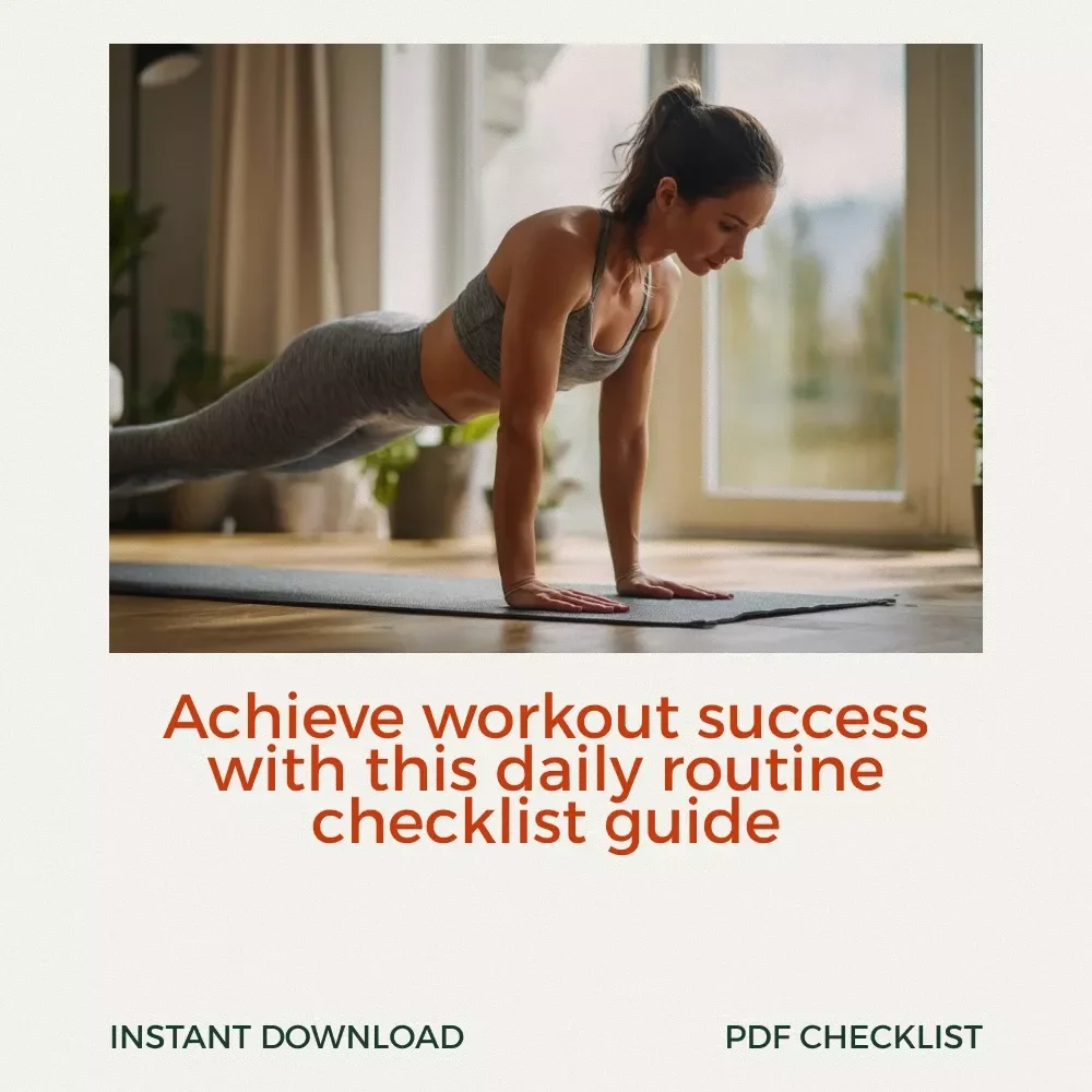 Your Daily Workout Success Checklist - Achieve Your Fitness Goals with a Simple Daily Workout Routine