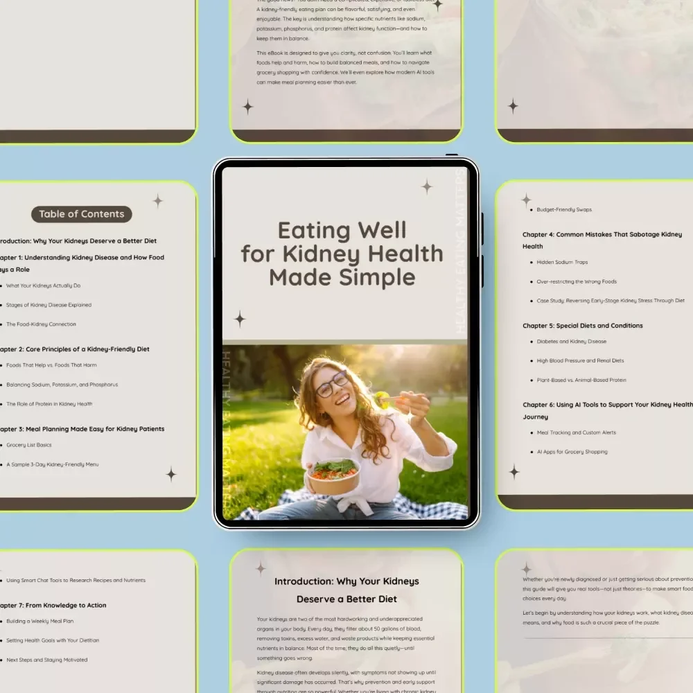 Eating Well for Kidney Health Made Simple: A Practical Guide to a Good Diet for Kidney Disease