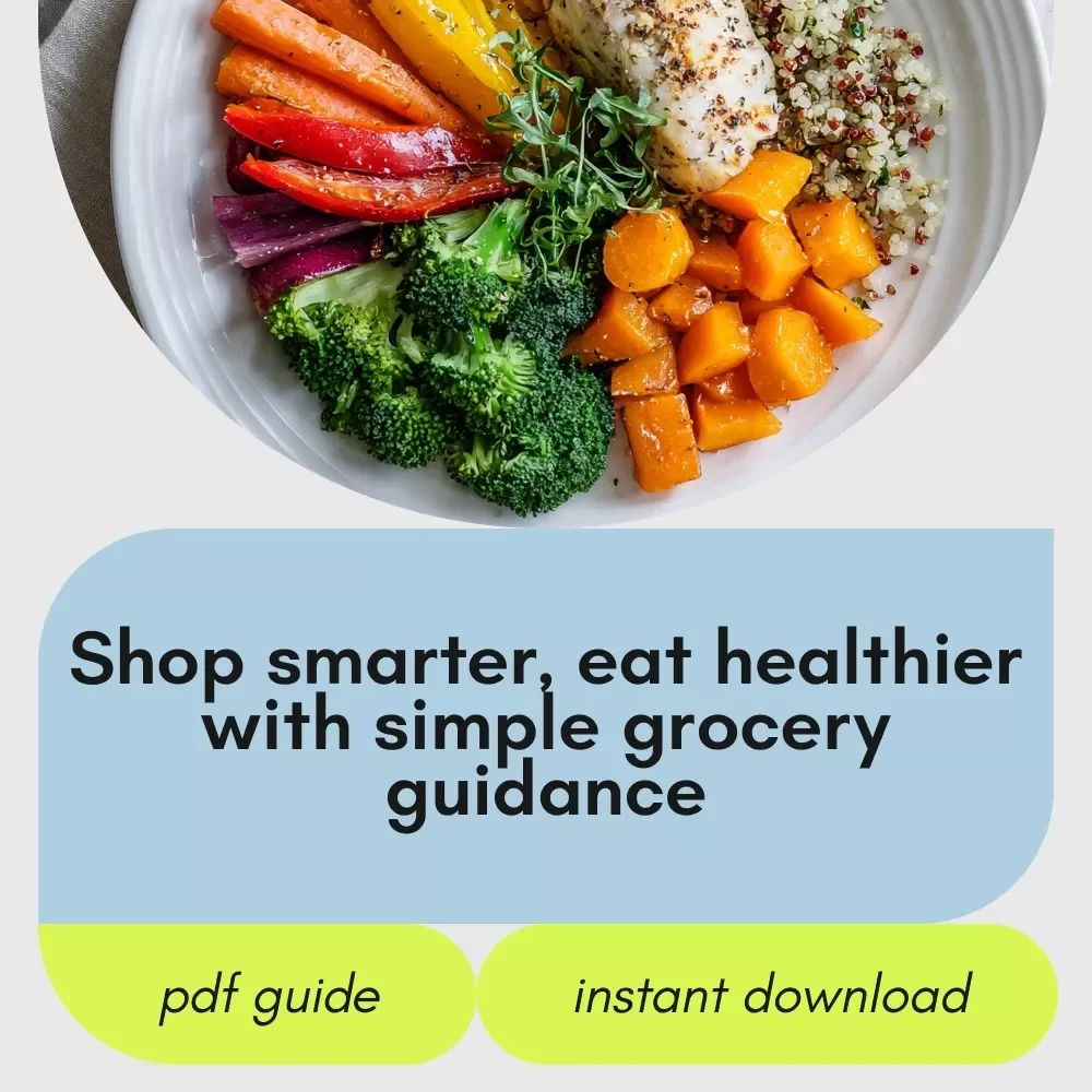 Fresh Start Grocery Guide for Healthy Eating Made Simple | Healthy Grocery List Planner, Smart Shopping Guide, Meal Planning eBook, Digital Download