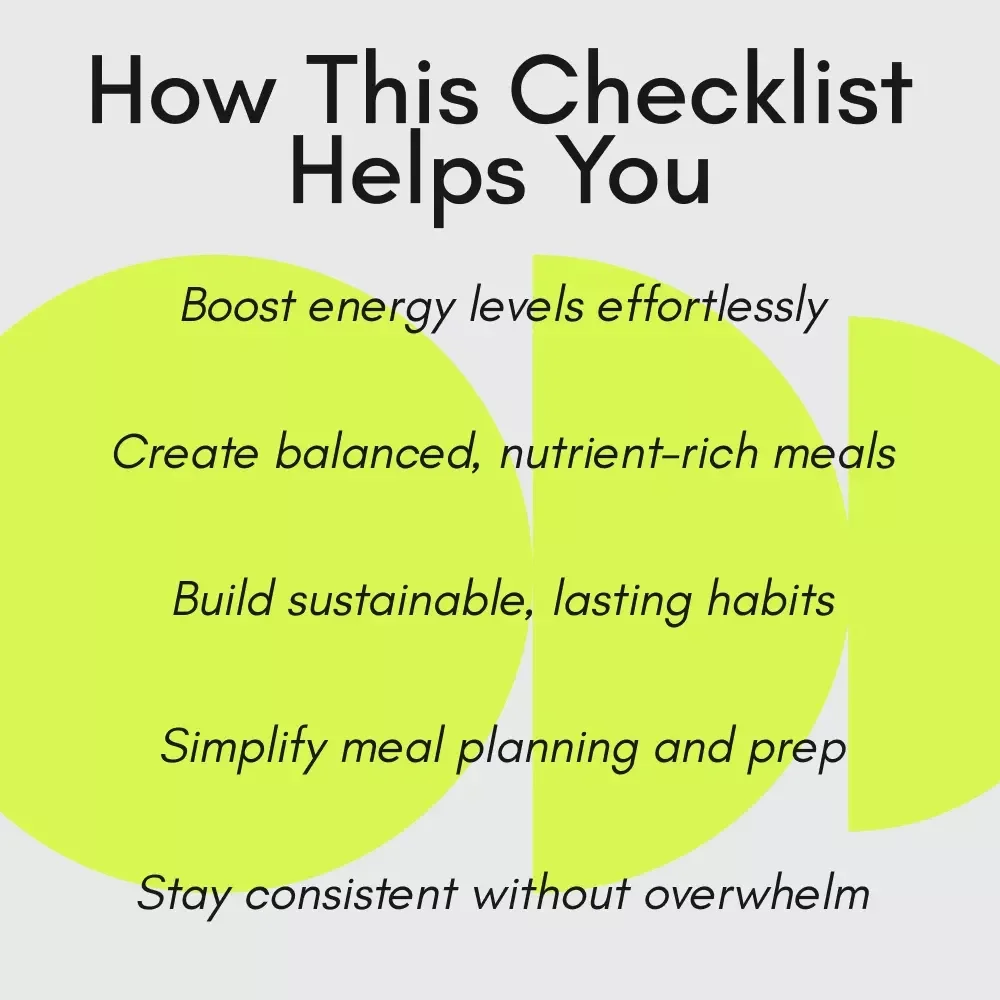 Your Ultimate Wellness Fuel Checklist: Simple Food & Diet Tips for Healthy Living