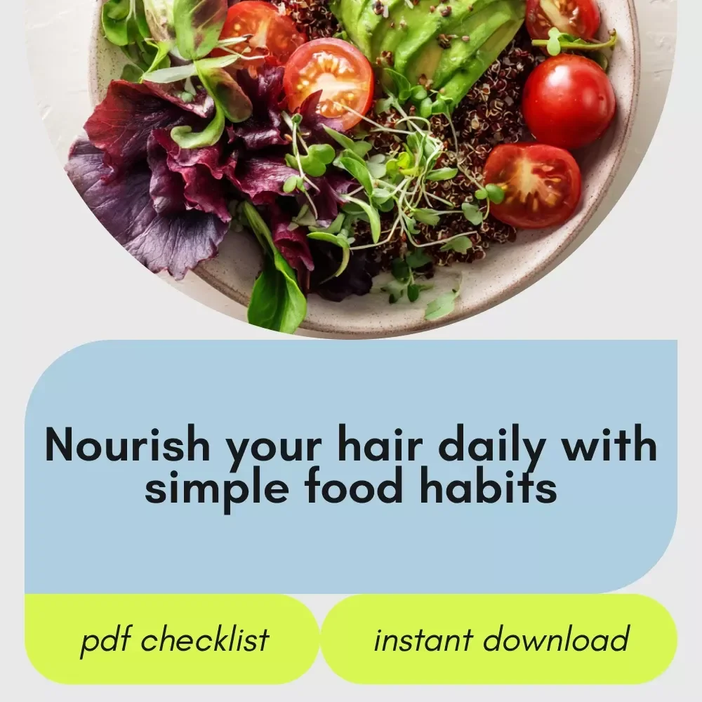 The Ultimate Checklist to Feed Your Hair from the Inside Out | Hair Nutrition Checklist, Hair Growth Support, Digital Download for Healthy Hair