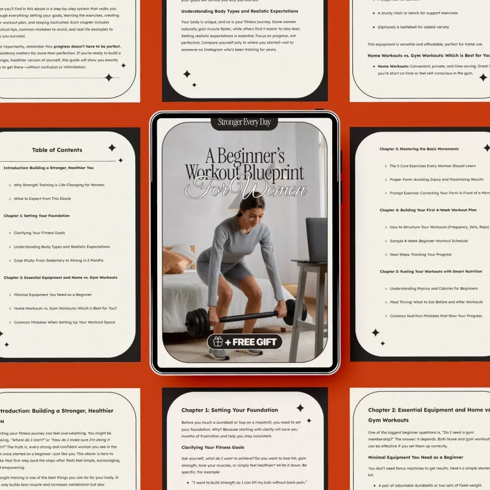 Stronger Every Day: A Beginner’s Workout Blueprint for Women - Digital Download eBook