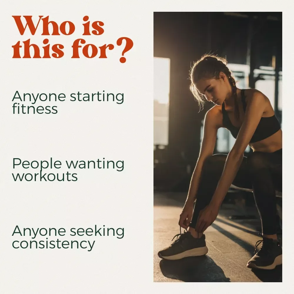 Start Strong and Stay Consistent – Your Complete Beginner Workout Guide | Workout Routine for Beginners Digital Download