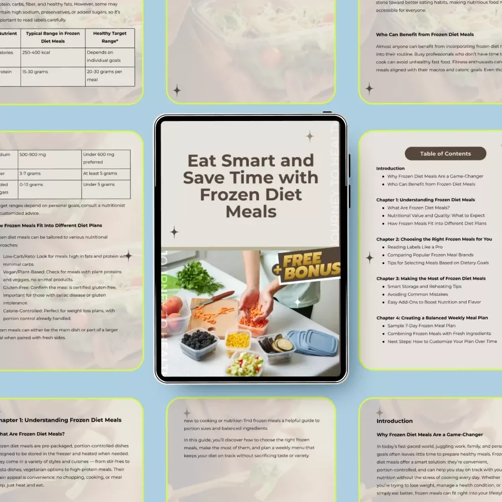 Eat Smart and Save Time with Frozen Diet Meals: The Ultimate Guide to Smart Eating and Healthy Living