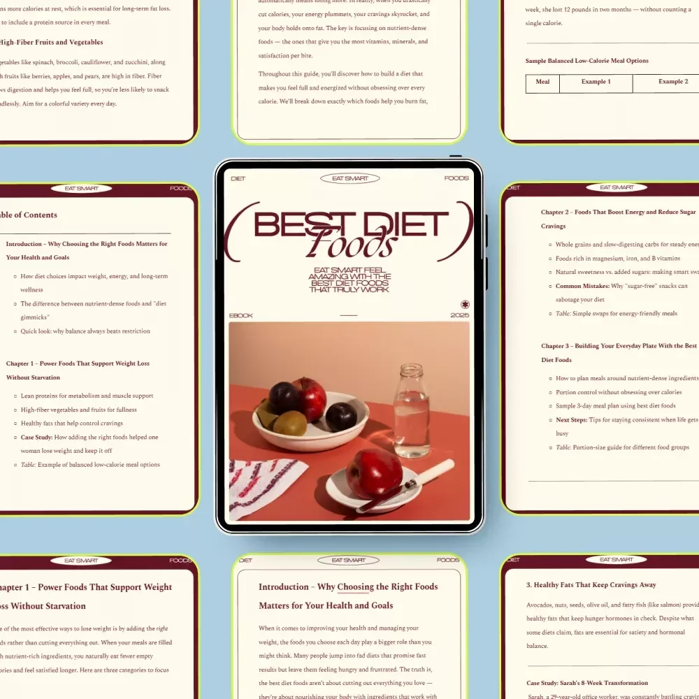 Eat Smart Feel Amazing With the Best Diet Foods That Truly Work – Ultimate Guide to Best Diet Foods for Weight Loss, Energy, and Healthy Eating