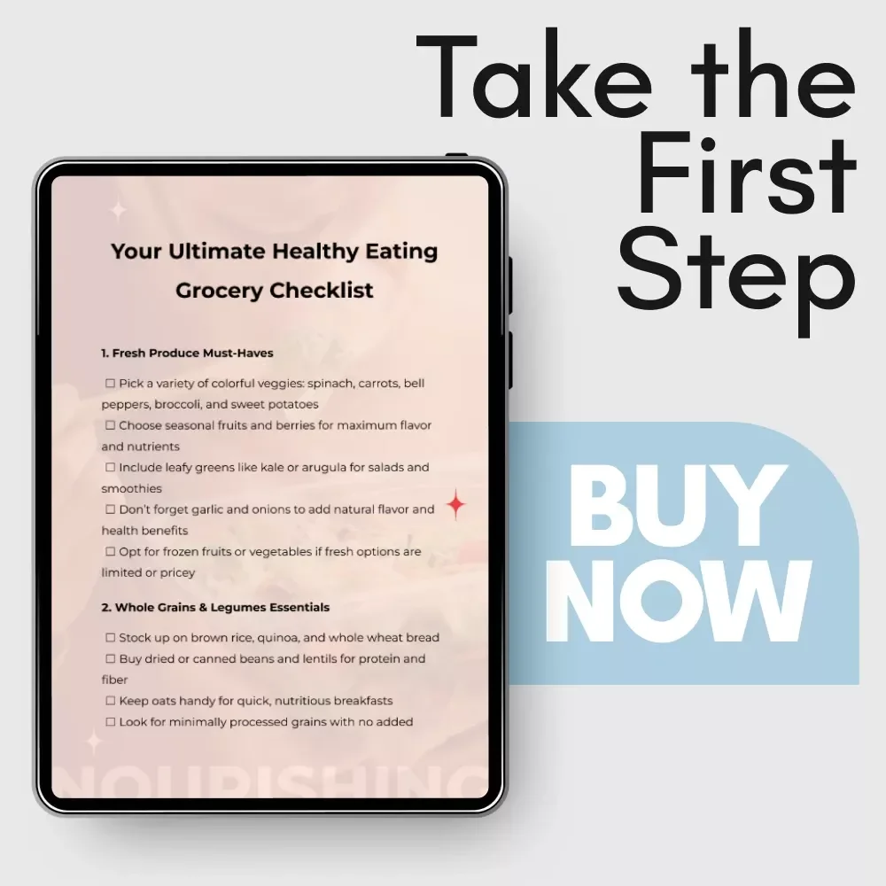 Your Ultimate Healthy Eating Grocery Checklist | Printable Grocery List for Healthy Eating, Clean Eating Shopping Guide, Meal Planning Checklist