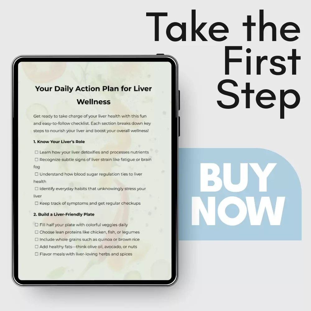 Your Daily Action Plan for Liver Wellness | Liver Health Checklist, Simple Nutrition Guide & Digital Download