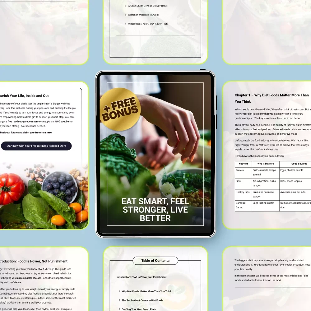 Eat Smart, Feel Stronger, Live Better – A Simple Guide to Choosing Diet Foods That Actually Work